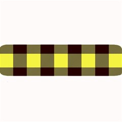 Black And Yellow Big Plaids Large Bar Mats by ConteMonfrey