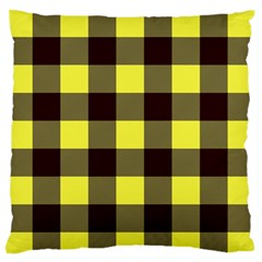 Black And Yellow Big Plaids Standard Flano Cushion Case (one Side) by ConteMonfrey