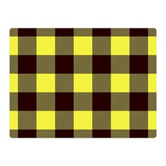 Black And Yellow Big Plaids Double Sided Flano Blanket (mini)  by ConteMonfrey