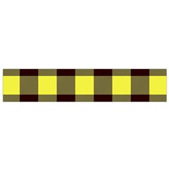 Black And Yellow Big Plaids Small Flano Scarf by ConteMonfrey