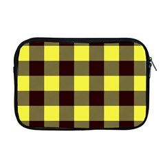 Black And Yellow Big Plaids Apple Macbook Pro 17  Zipper Case by ConteMonfrey