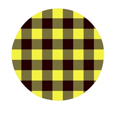 Black And Yellow Big Plaids Mini Round Pill Box (pack Of 3) by ConteMonfrey