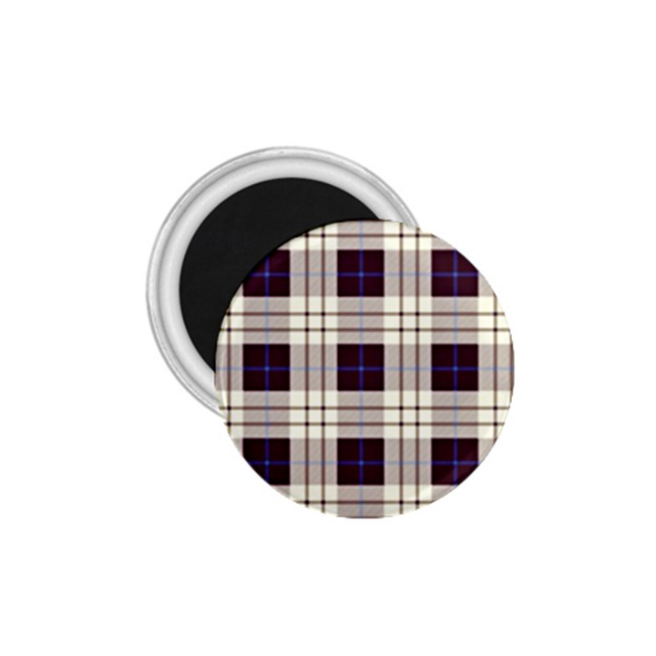 Gray, purple and blue plaids 1.75  Magnets