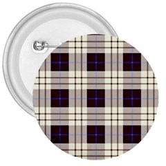 Gray, Purple And Blue Plaids 3  Buttons by ConteMonfrey