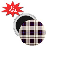 Gray, Purple And Blue Plaids 1 75  Magnets (10 Pack)  by ConteMonfrey