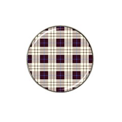 Gray, Purple And Blue Plaids Hat Clip Ball Marker by ConteMonfrey