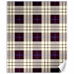 Gray, Purple And Blue Plaids Canvas 8  X 10  by ConteMonfrey