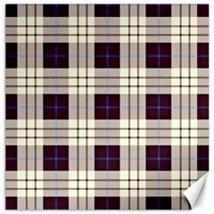 Gray, Purple And Blue Plaids Canvas 12  X 12  by ConteMonfrey