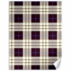 Gray, Purple And Blue Plaids Canvas 12  X 16  by ConteMonfrey