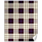 Gray, purple and blue plaids Canvas 11  x 14  10.95 x13.48  Canvas - 1