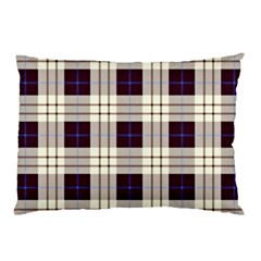 Gray, Purple And Blue Plaids Pillow Case by ConteMonfrey