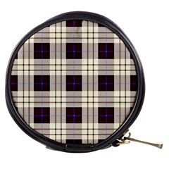 Gray, Purple And Blue Plaids Mini Makeup Bag by ConteMonfrey