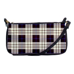 Gray, Purple And Blue Plaids Shoulder Clutch Bag by ConteMonfrey