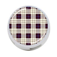 Gray, Purple And Blue Plaids 4-port Usb Hub (two Sides) by ConteMonfrey