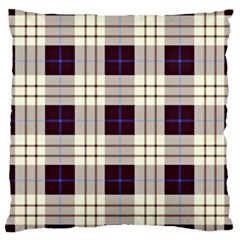 Gray, Purple And Blue Plaids Large Cushion Case (one Side) by ConteMonfrey