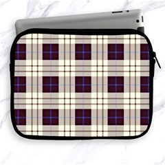 Gray, Purple And Blue Plaids Apple Ipad 2/3/4 Zipper Cases by ConteMonfrey