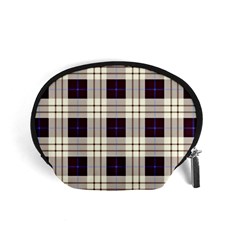 Gray, Purple And Blue Plaids Accessory Pouch (small) by ConteMonfrey