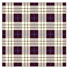 Gray, Purple And Blue Plaids Square Satin Scarf (36  X 36 ) by ConteMonfrey