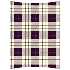 Gray, Purple And Blue Plaids Back Support Cushion by ConteMonfrey