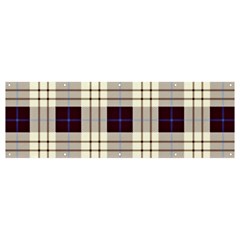 Gray, Purple And Blue Plaids Banner And Sign 12  X 4  by ConteMonfrey