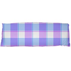 Cotton Candy Plaids - Blue, Pink, White Body Pillow Case (dakimakura) by ConteMonfrey