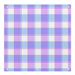 Cotton Candy Plaids - Blue, Pink, White Banner And Sign 4  X 4 