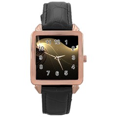 Lightfocus Rose Gold Leather Watch  by Sparkle