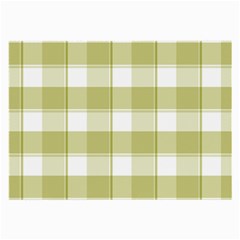 Green Tea Plaids - Green White Large Glasses Cloth (2 Sides) by ConteMonfrey