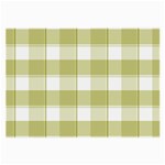 Green tea plaids - Green white Large Glasses Cloth (2 Sides) Front