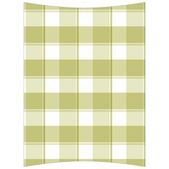 Green Tea Plaids - Green White Back Support Cushion by ConteMonfrey