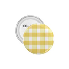 Cute Plaids White Yellow 1 75  Buttons by ConteMonfrey