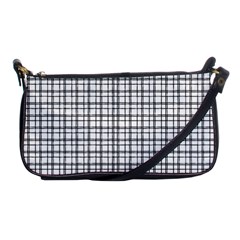 Small White Lines - Plaids Shoulder Clutch Bag by ConteMonfrey