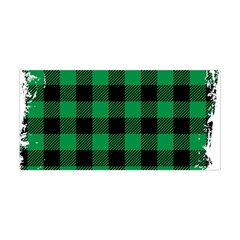 Black And Green Modern Plaids Yoga Headband by ConteMonfrey