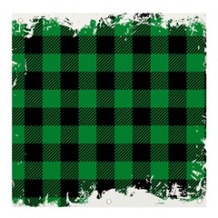 Black And Green Modern Plaids Banner And Sign 4  X 4 