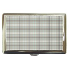 Vintage Gray Plaids Cigarette Money Case by ConteMonfrey