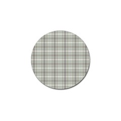 Vintage Gray Plaids Golf Ball Marker by ConteMonfrey