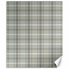 Vintage Gray Plaids Canvas 8  X 10  by ConteMonfrey