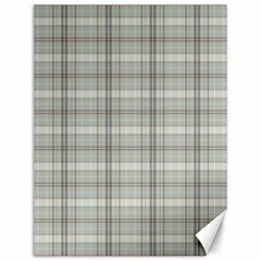 Vintage Gray Plaids Canvas 12  X 16  by ConteMonfrey