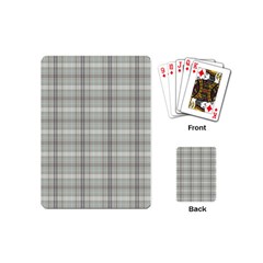 Vintage Gray Plaids Playing Cards Single Design (mini) by ConteMonfrey