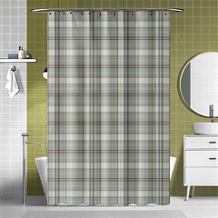 Vintage Gray Plaids Shower Curtain 48  X 72  (small)  by ConteMonfrey