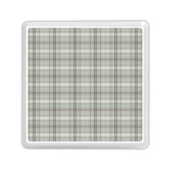 Vintage Gray Plaids Memory Card Reader (square) by ConteMonfrey