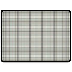 Vintage Gray Plaids Double Sided Fleece Blanket (large)  by ConteMonfrey