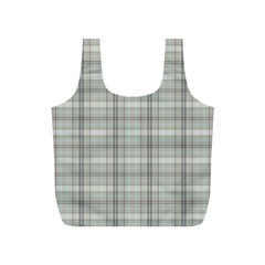 Vintage Gray Plaids Full Print Recycle Bag (s) by ConteMonfrey