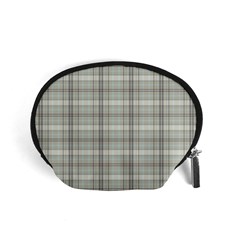 Vintage Gray Plaids Accessory Pouch (small) by ConteMonfrey