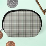 Vintage gray plaids Accessory Pouch (Medium) Back