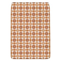 Cute Plaids - Brown And White Geometrics Removable Flap Cover (l) by ConteMonfrey