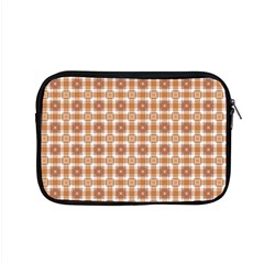 Cute Plaids - Brown And White Geometrics Apple Macbook Pro 15  Zipper Case by ConteMonfrey