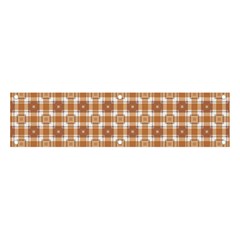 Cute Plaids - Brown And White Geometrics Banner And Sign 4  X 1  by ConteMonfrey