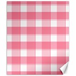 Pink and white plaids Canvas 20  x 24  19.57 x23.15  Canvas - 1