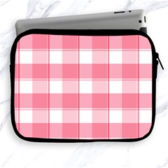 Pink And White Plaids Apple Ipad 2/3/4 Zipper Cases by ConteMonfrey